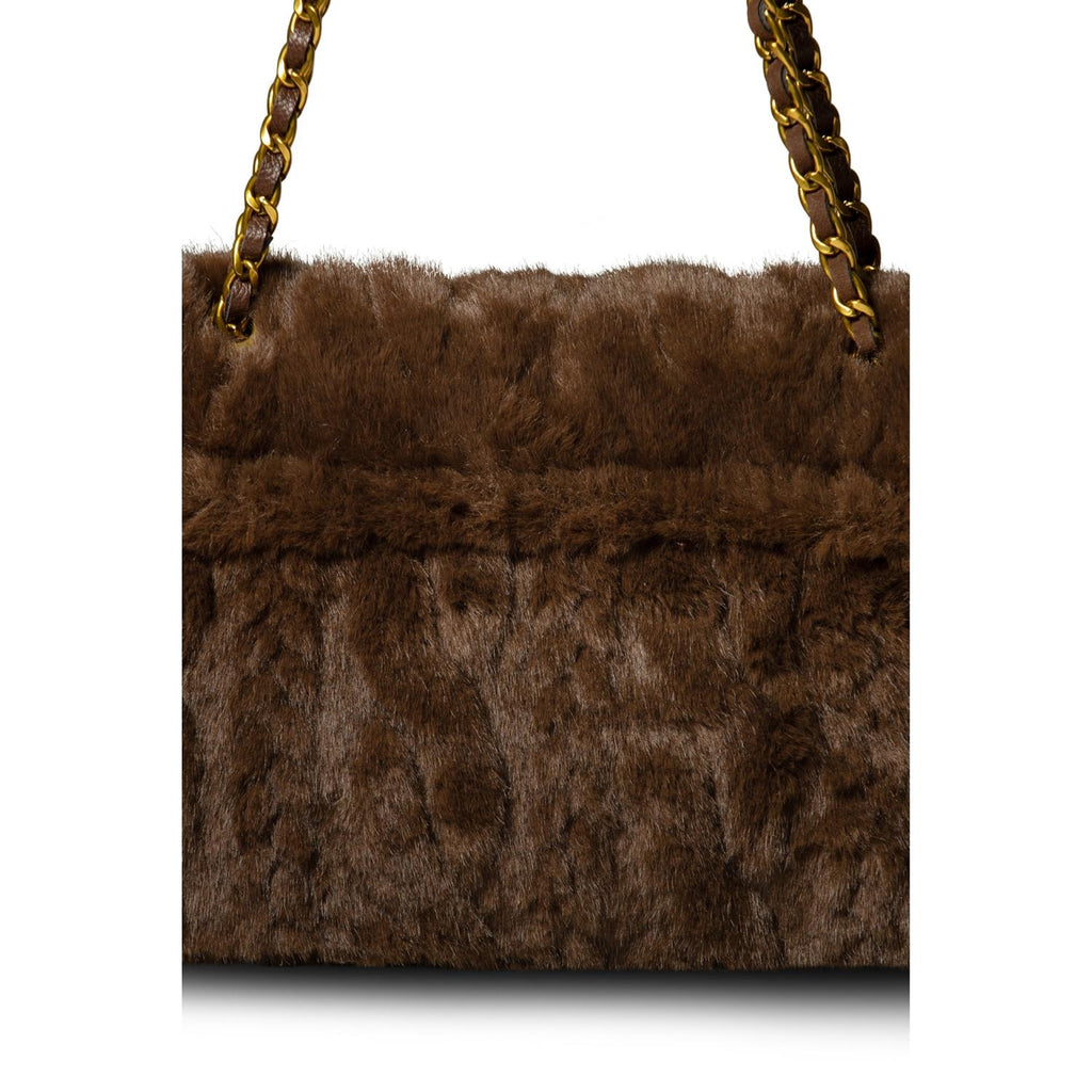 Charlie Plush Bag Dk Brown