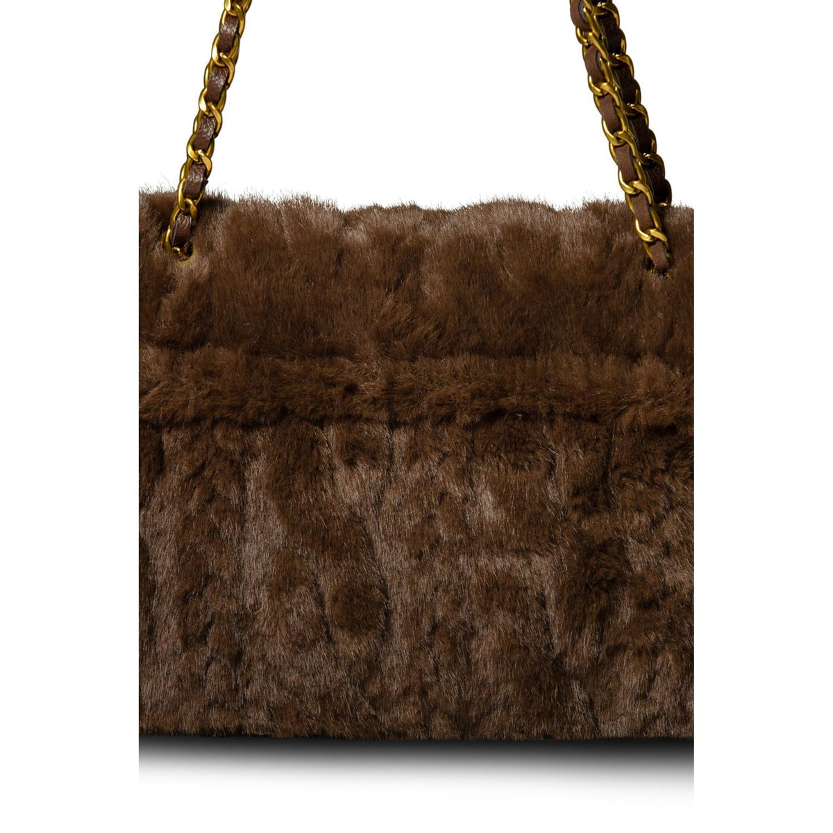 Charlie Plush Bag Dk Brown