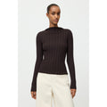 Featherlight Ribbed Top Mocha