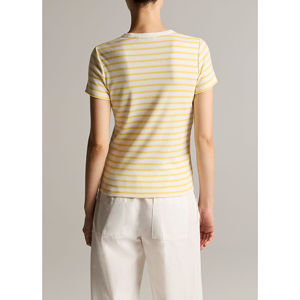 Stripe Shrunken 90s Tee Limone Combo
