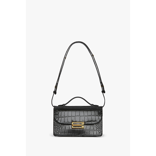 Dorian Bag Small Black Croc