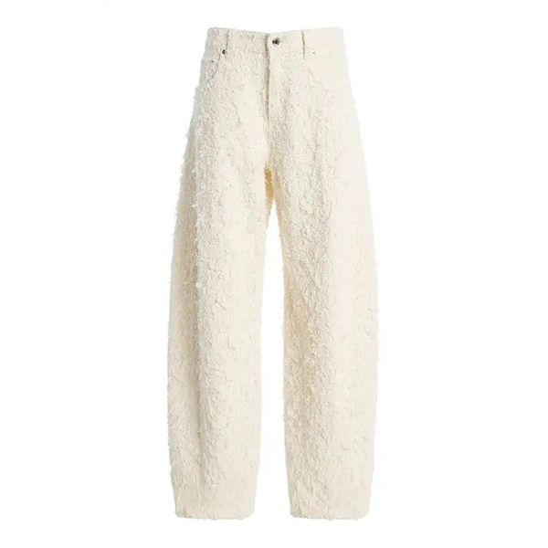 Clyde Double Fur Denim Off White