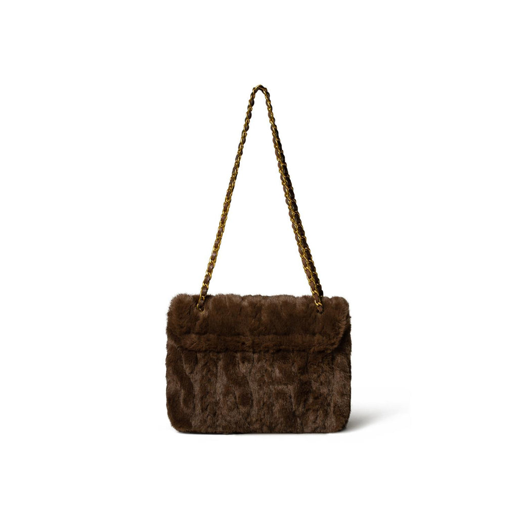Charlie Plush Bag Dk Brown