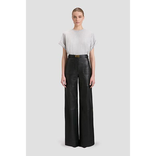 Alina Leather Trouser Black