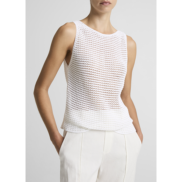 Cotton Cord Tank Optic White
