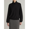 Dolman Turtleneck Sweater Black