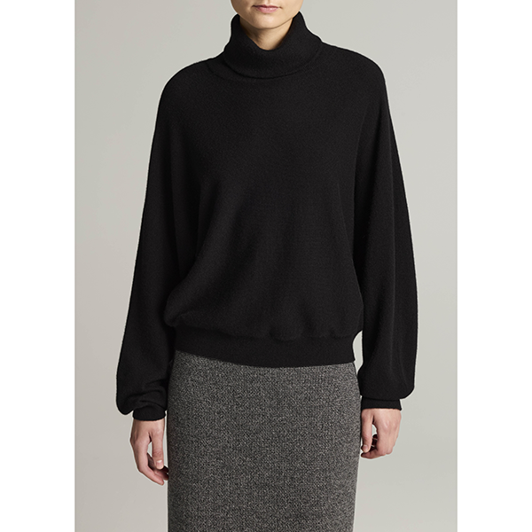 Dolman Turtleneck Sweater Black