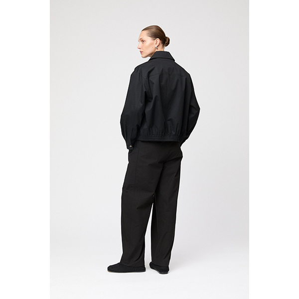 Blouson Zip Up Jacket Jet Black