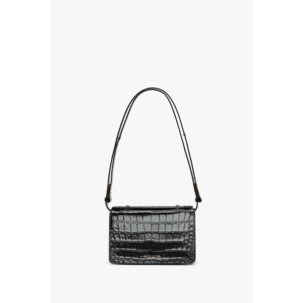 Dorian Bag Small Black Croc
