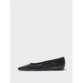 Cassy Flat Snake Print Moss