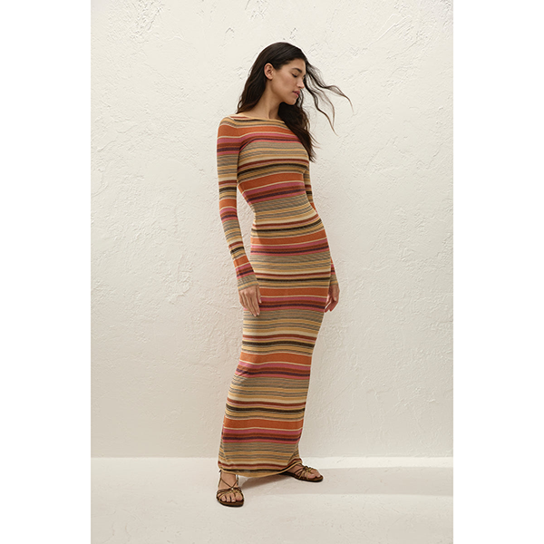 Notturna Maxi Dress Murano Stripe