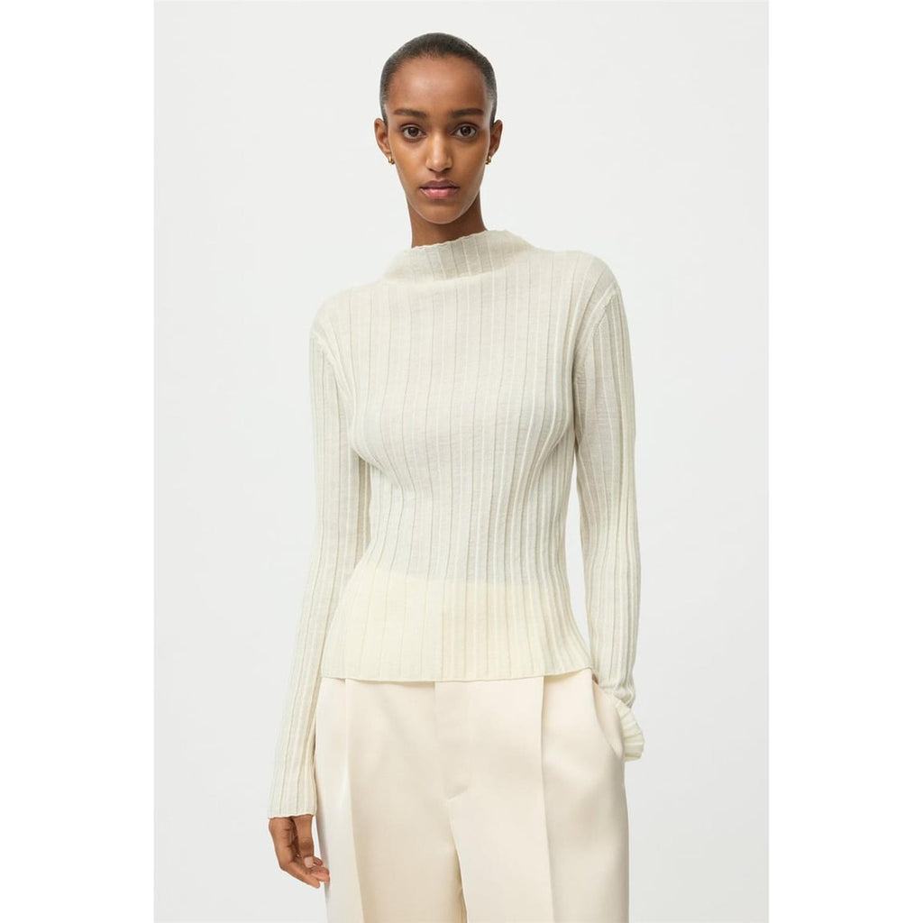 Featherlight Ribbed Top Bone