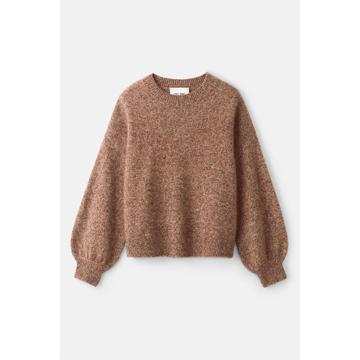 Marled Relaxed Fit Crewneck Brown Melange