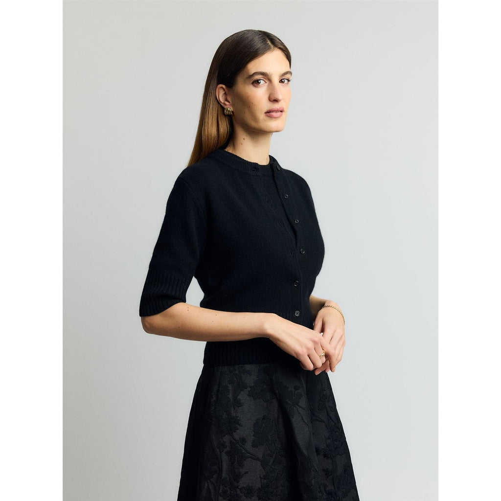 Este Cashmere Cardigan Black