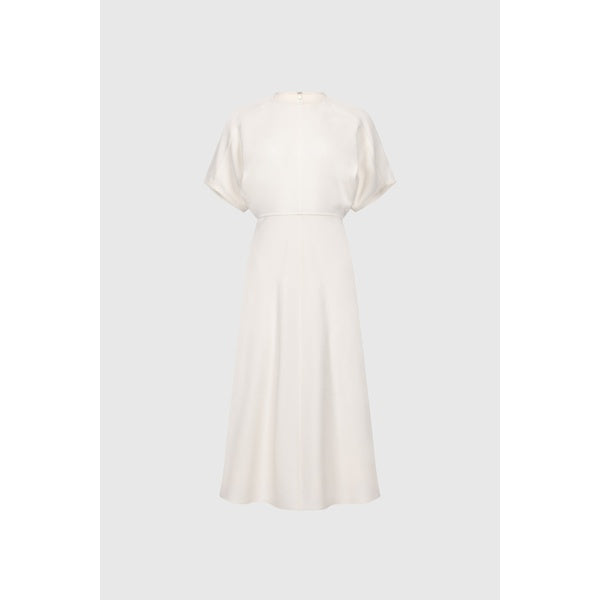 Eleanor Midi Dress Bright Ivory