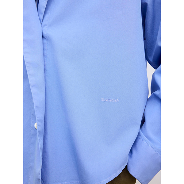 Cropped Shirt Mid Blue