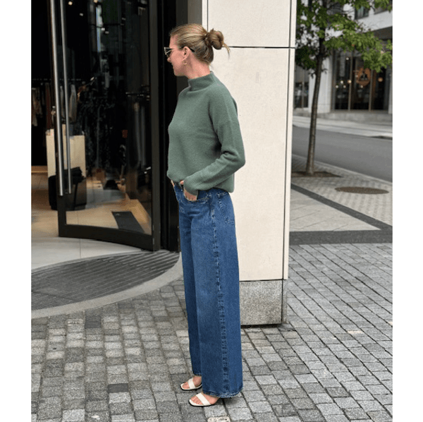 Boiled Funnel Nk Pullover Deep Patina