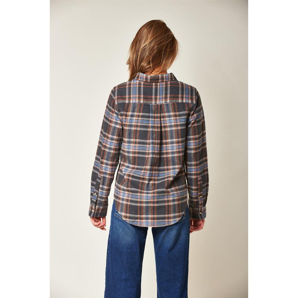 Arc Muted Tartan Shirt Dk Grey
