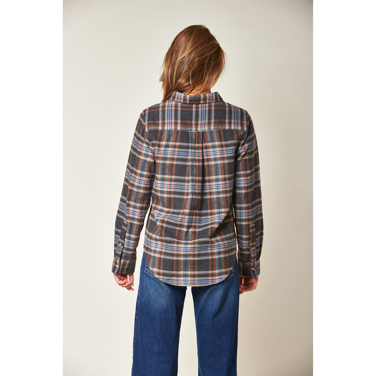 Arc Muted Tartan Shirt Dk Grey