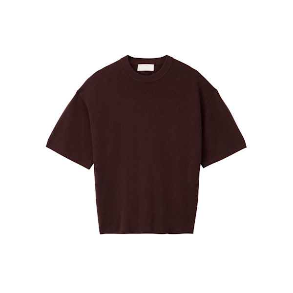 Roma Wool Tee Chocolate Brown