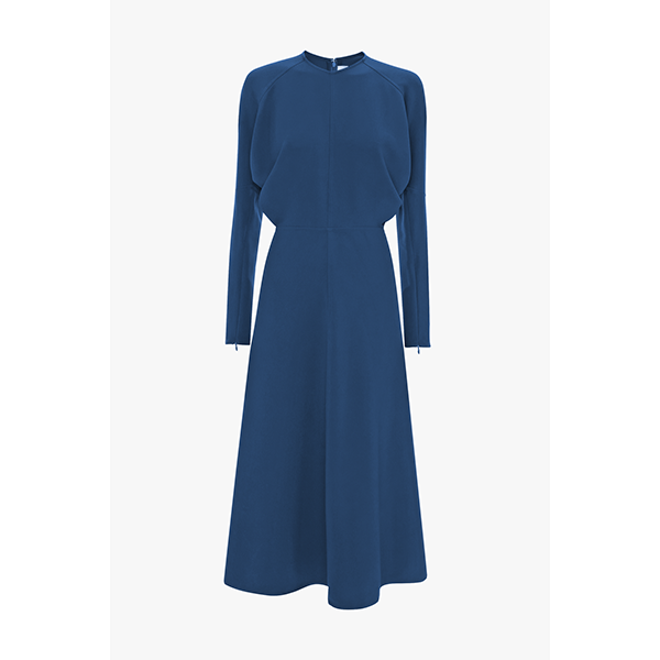 Dolman Midi Dress Dark Ocean