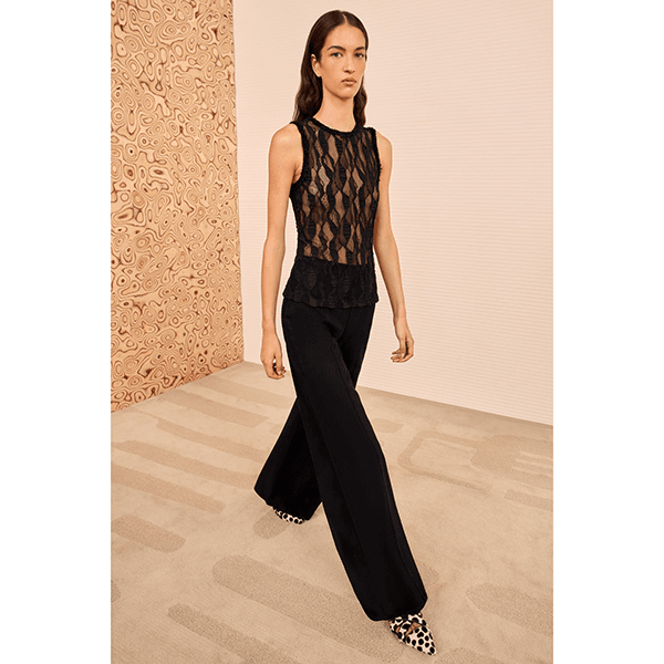 Theodora Sleeveless Tank Noir