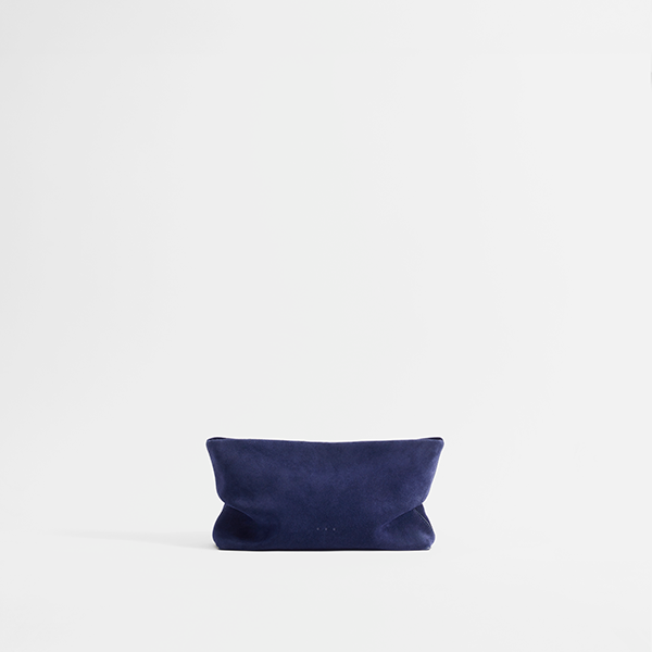 Nina Clutch Suede Deep Sea
