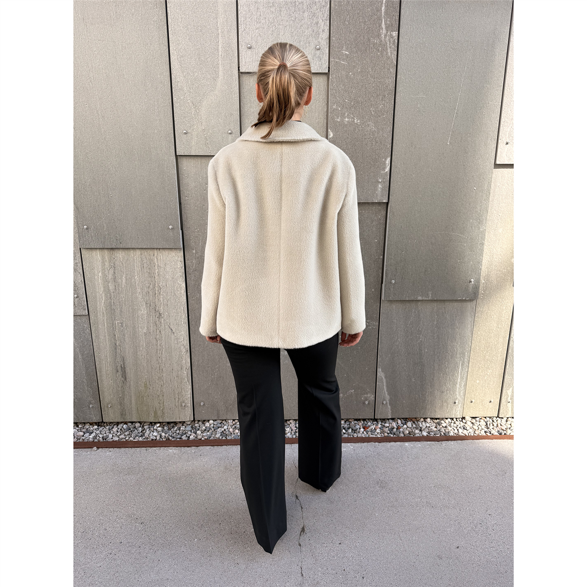 Agnes Alpaca Coat Beige