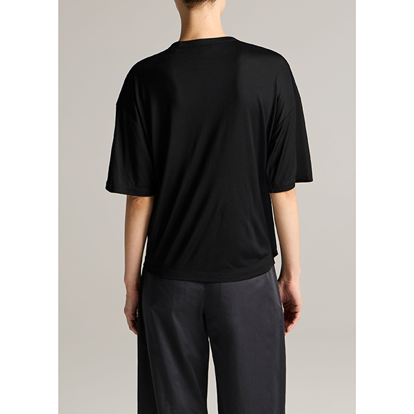 Relaxed S/S Crew Modal Black