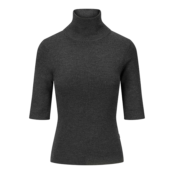 Melly Merino Tee Dark Grey Melange