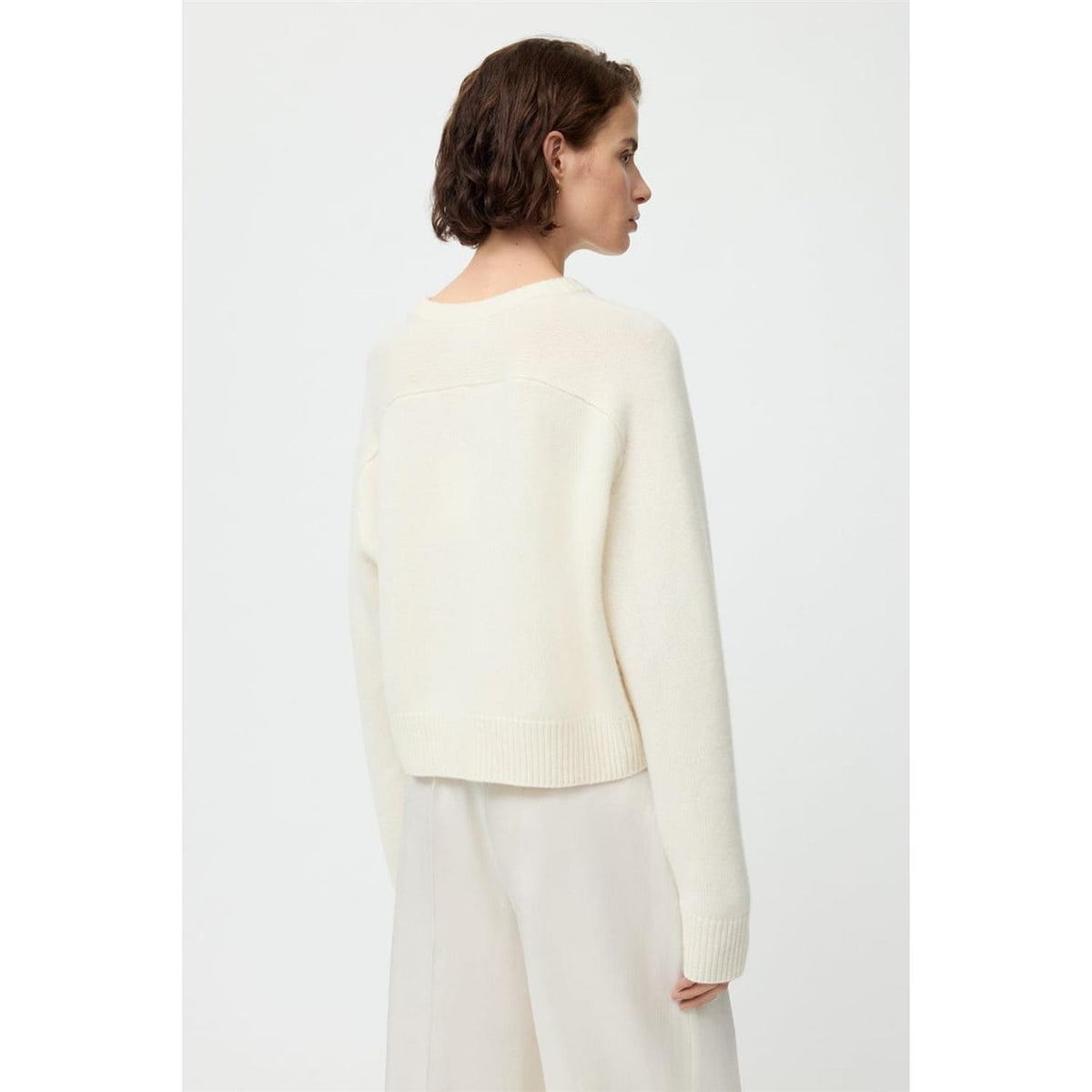 Cashmere Top Feather White