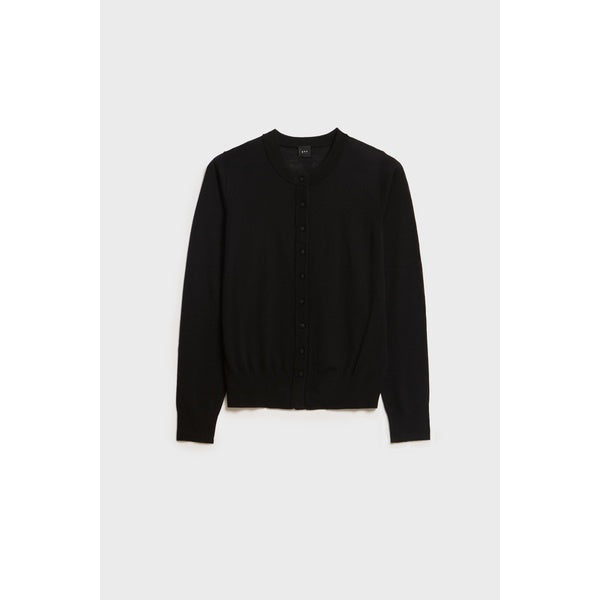 Rose Merino Cardigan Black
