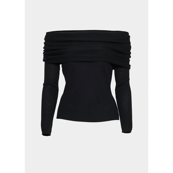 Delphine Merino Top Black