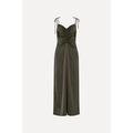 V-neck Slip Dress Black Olive