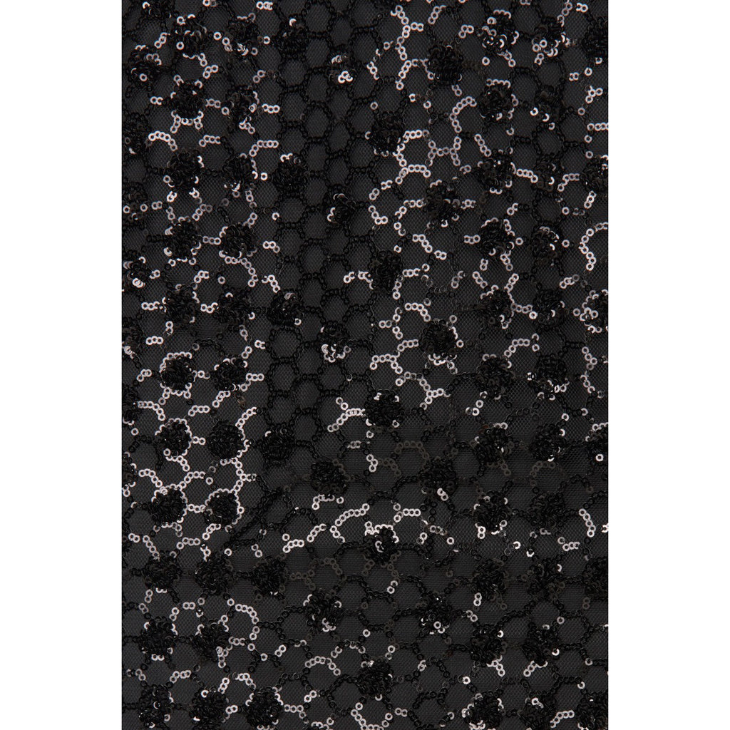 Sequins Midi Skirt Black