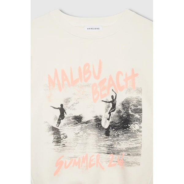 Harry Shrunken Sweatshirt Surfer Washed Buttercream