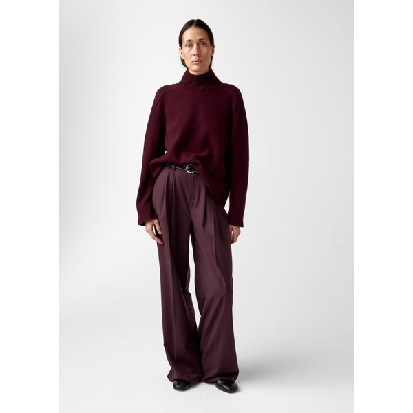 Rico Cashmere Turtleneck Burgundy
