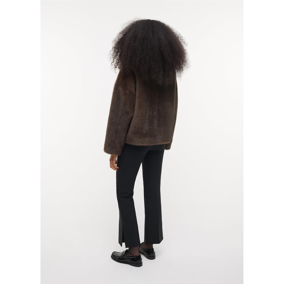 Faje Faux Mink Jacket Choco