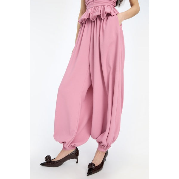 Balloon Pleated Pants Lilas