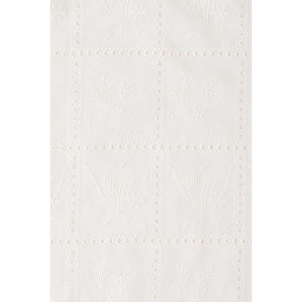 Serafina Mini Dress Handkerchief Broderie White