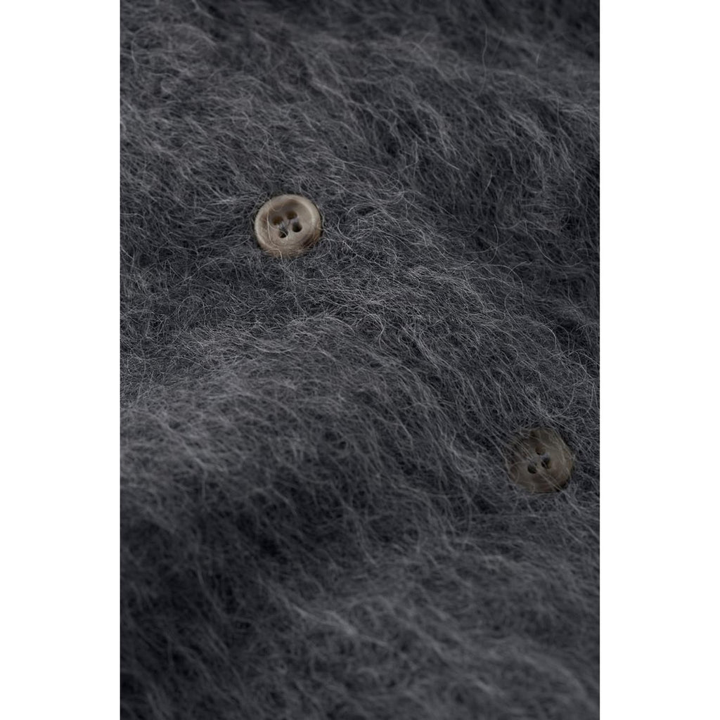 Alpaca Cardigan Anthracite Melange