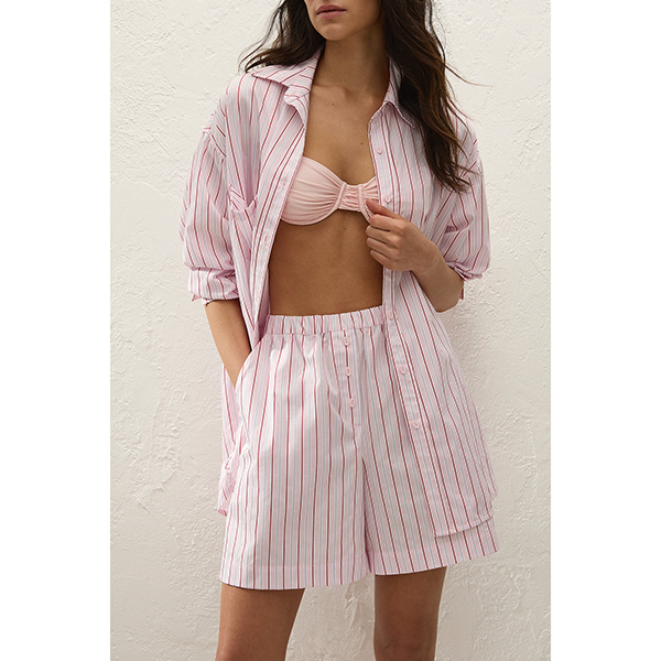 Angelo Short Fiori Stripe Palazzo