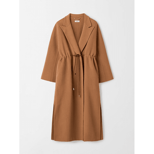 Drawstring Coat Camel