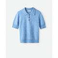 Brushed Pique Azure