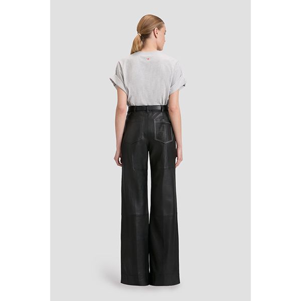 Alina Leather Trouser Black