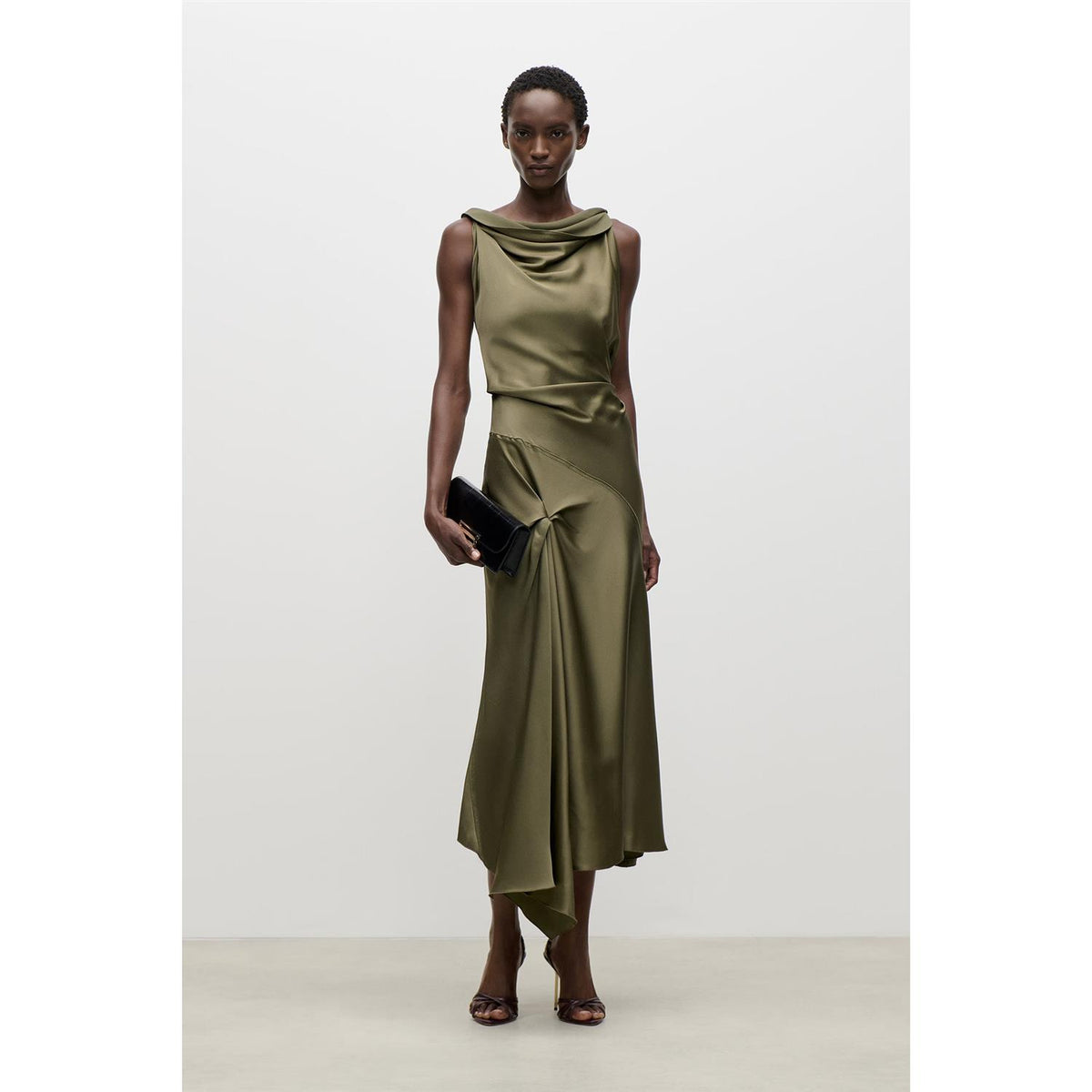 Posy Midi Dress Green