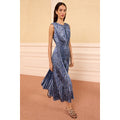 Malin SS Satin Dress Lapis