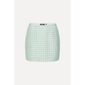Beaded Mini Skirt Ice Flow
