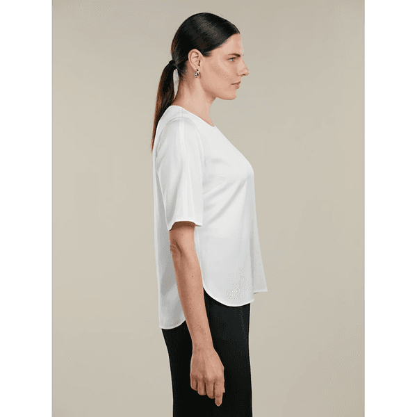 Sanne Short Sleeve Blouse Offwhite