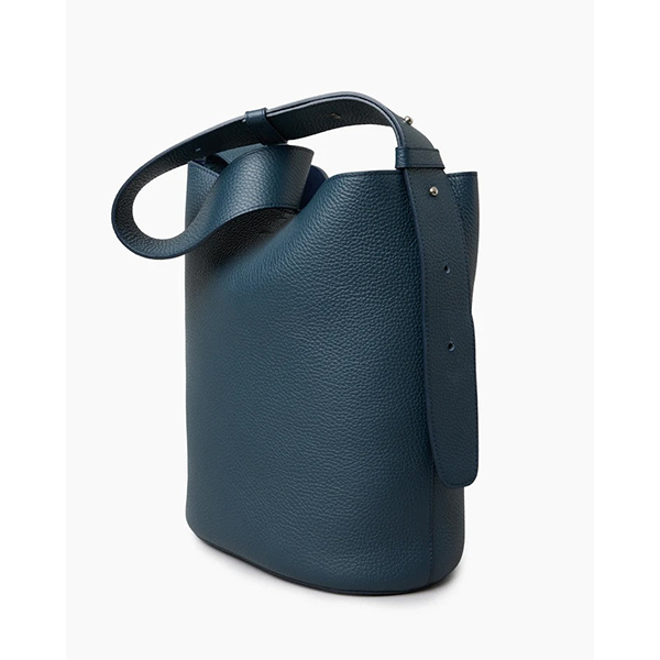 The Norma Tote Slate Blue Grosgrain